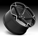 Niche Arrow M259 Brushed Gloss Black Custom Wheels 2